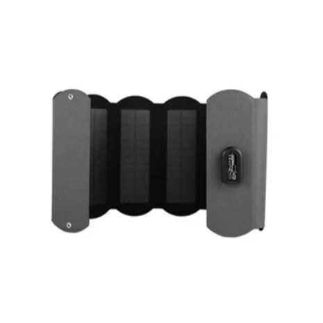 Caricatore solare portatile Phaesun Trek King 10 – 10 W, 5 V / 2000 mA, pieghevole, uscita USB