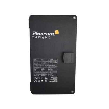 Kit Fotovoltaico Portatile Phaesun Trek King 3x10W – 30W pieghevole con USB-A e USB-C