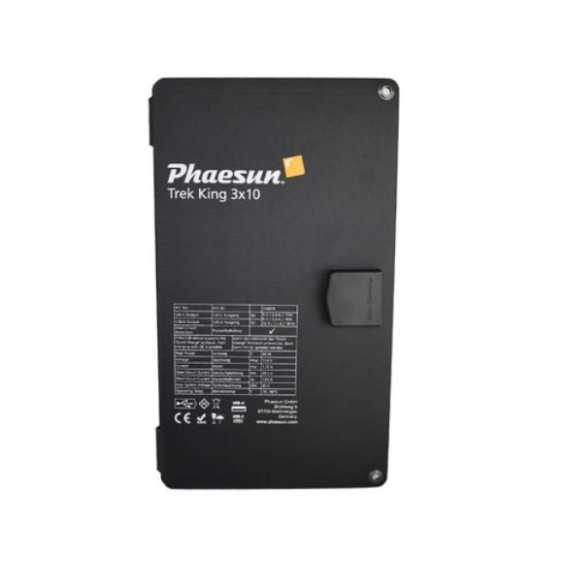 Kit Fotovoltaico Portatile Phaesun Trek King 3x10W – 30W pieghevole con USB-A e USB-C