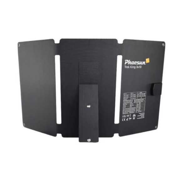 Kit Fotovoltaico Portatile Phaesun Trek King 3x10W – 30W pieghevole con USB-A e USB-C