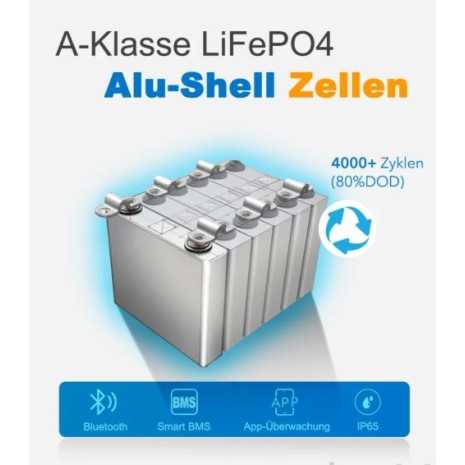 Batteria LiFePO4 50Ah 12.8V - 0,64kWh EpEver con Bluetooth | Riscaldatore integrato