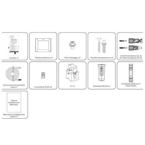 Inverter Ibrido monofase 8kW Solis S6-EH1P8K-L-PLUS |Certificato CEI-021