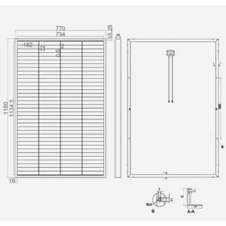 200W Pannello Fotovoltaico Monocristallino 12V...
