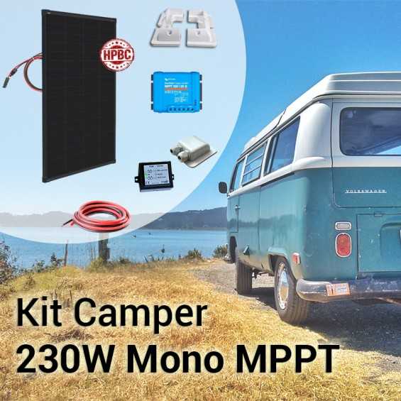 Kit Solare Camper 230W HPBC con MPPT