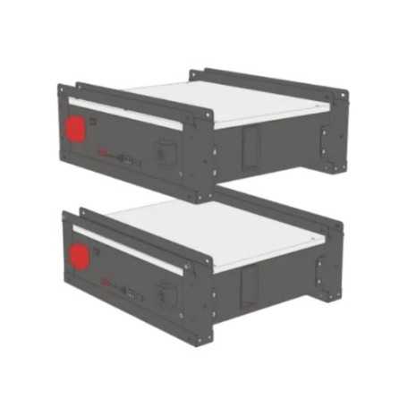Coppia bracket di supporto per batteria al...