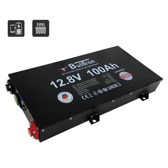 Batteria LiFePO4 100Ah 12.8V Bulltron Polar Slim