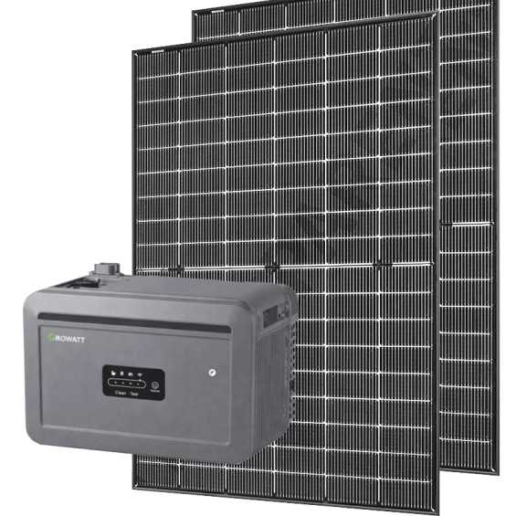 Microimpianto da balcone/terrazzo 799W | Batteria Growatt 2kWh NEXA2000 all‑in‑one|Pannelli bifacciali 910W| CEI 0‑21