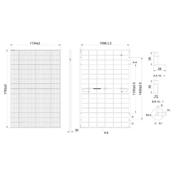 Tongwei TWMNH 48HD435 435W N-Type Bifacciale