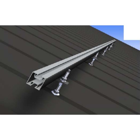 Kit viti doppio filetto M10 con piastra inox A2 per fotovoltaico