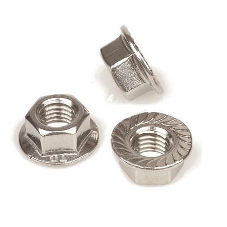 Dado flangiato acciaio inox