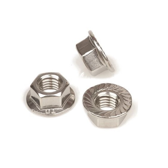 Dado flangiato acciaio inox
