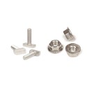 Vite testa martello e dado flangiato acciaio inox