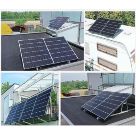 Cavalletto regolabile in alluminio per pannello fotovoltaico 22°–40° – fino a 1134 mm