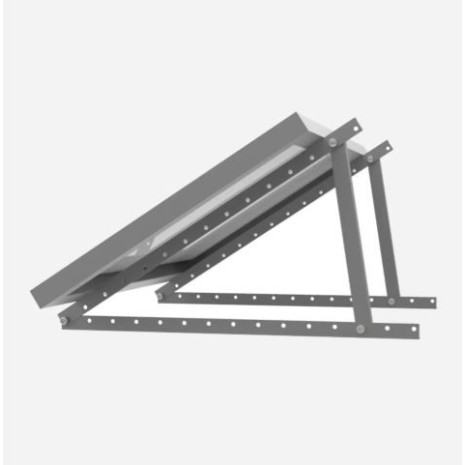 Cavalletto regolabile in alluminio per pannello fotovoltaico 22°–40° – fino a 1134 mm