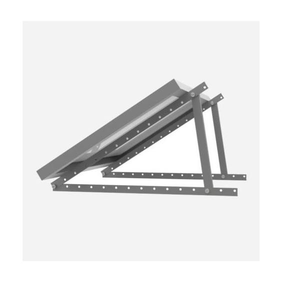 Cavalletto regolabile in alluminio per pannello fotovoltaico 22°–40° – fino a 1134 mm