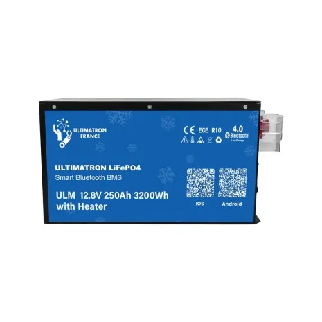 Batteria LiFePo4 250Ah 12V - 3kWh Under Seat Ultimatron ! Con Riscaldatore