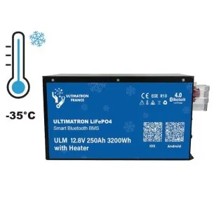 Batteria LiFePo4 250Ah 12V - 3kWh Under Seat Ultimatron ! Con Riscaldatore