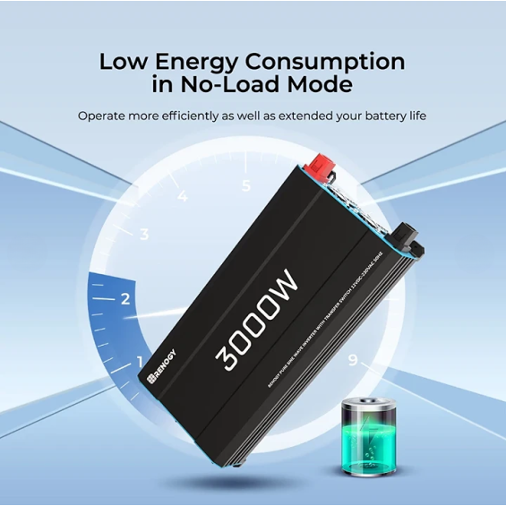 3000W/12V Inverter a onda sinusoidale pura con Funzione UPS Renogy
