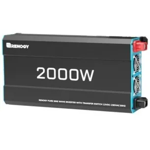2000W/12V Inverter a onda sinusoidale pura con Funzione UPS Renogy