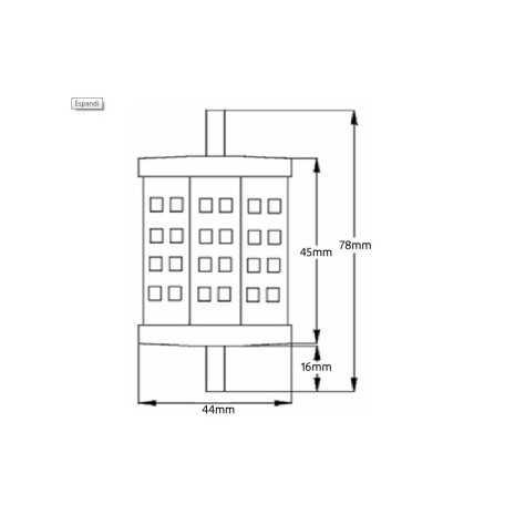 Lampadina led 5W per alogene R7S