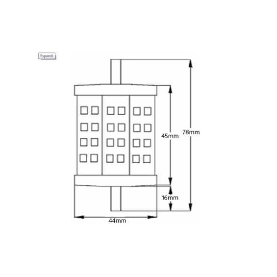Lampadina led 5W per alogene R7S