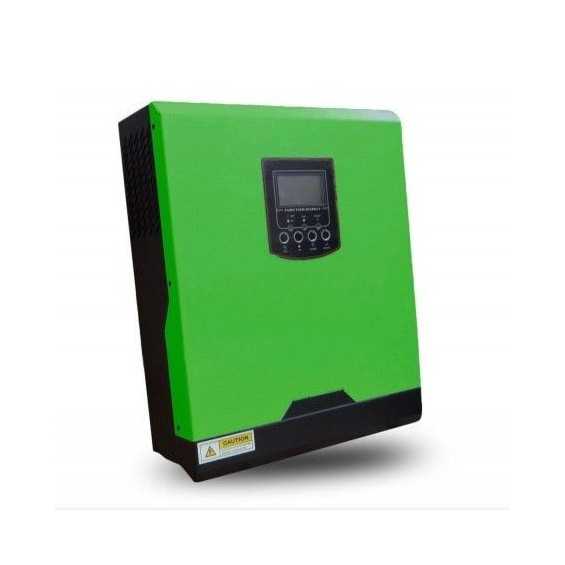 3000W/24V + reg.50A Edison Inverter Ibrido Solare Fotovoltaico onda pura | Regolatore PWM