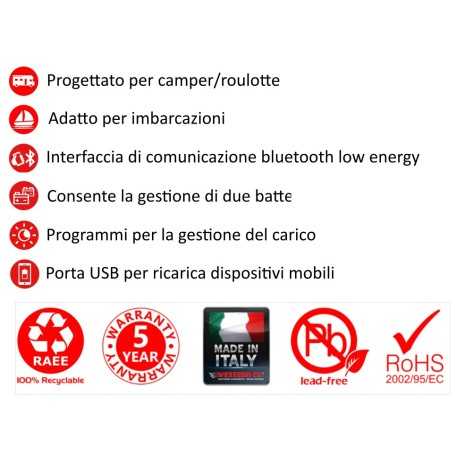 Regolatore 15A-12/24V Western MPPT 2 batterie