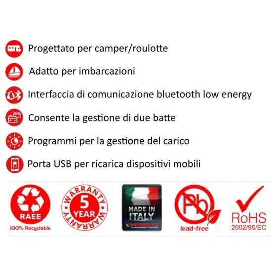 Regolatore 15A-12/24V Western MPPT 2 batterie