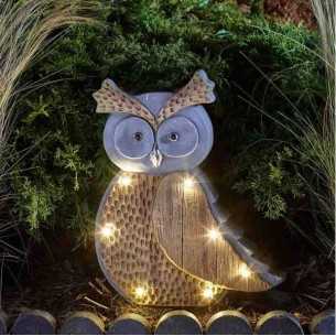 Gufo Solare Pietra e Legno