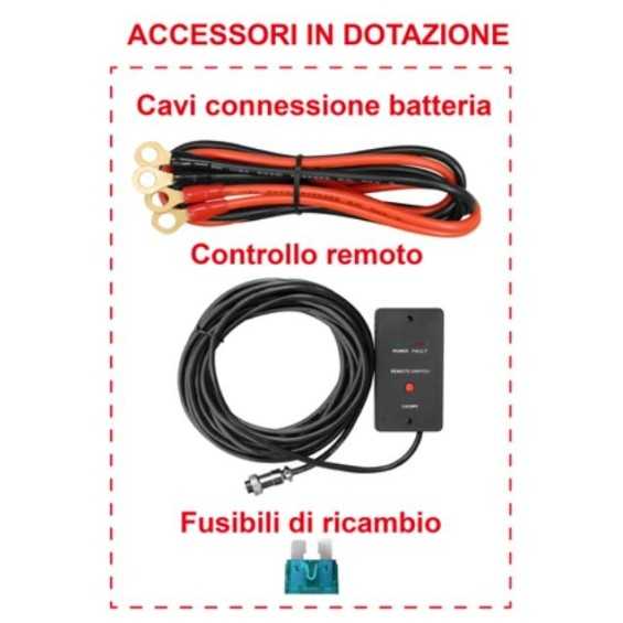 Cavi in dotazioneinverter 1500W
