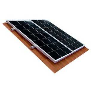 Supporto 2 pannelli su tegola