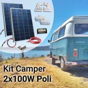 Kit Solare Camper 200W Poli Plus