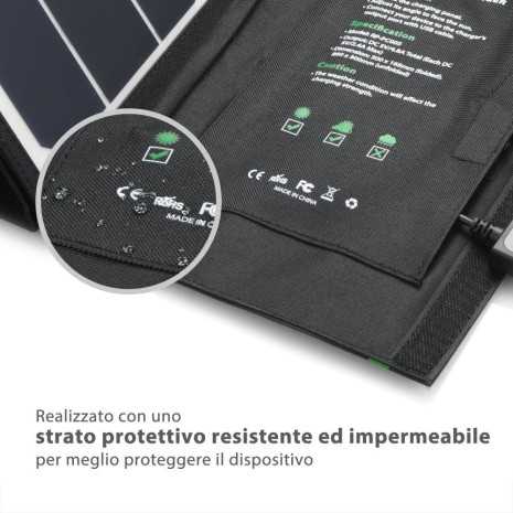 Caricabatterie solare 24W Solar Charger