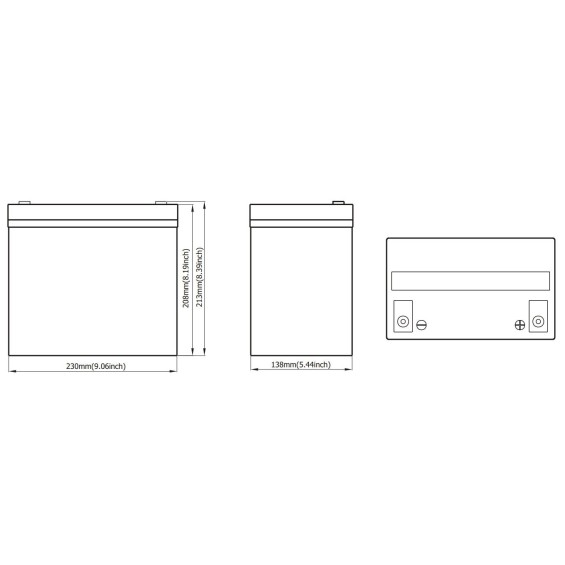 Batteria 55Ah 12V AGM Batteria 55Ah 12V AGM