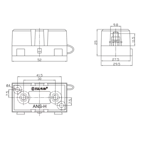 Portafusibile 30 - 100 A