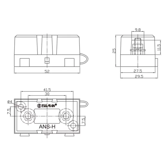 Portafusibile 30 - 100 A