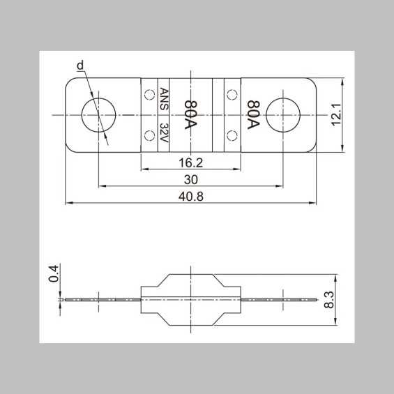 Fusibile per portafusibili MIDI 30 - 100 A