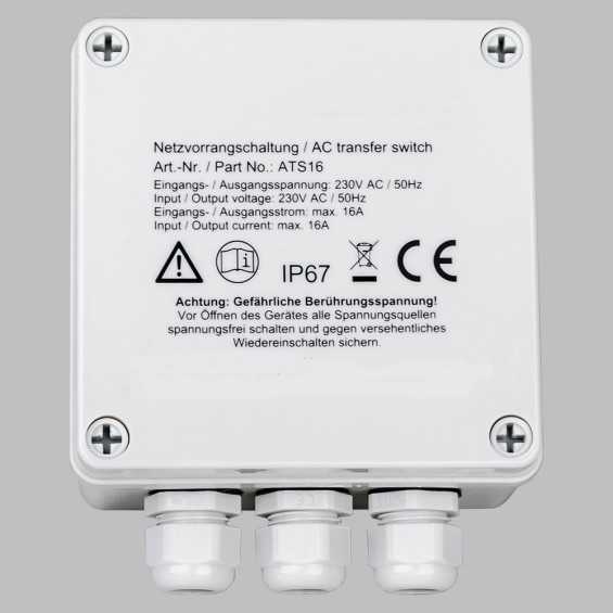 Commutatore di rete 16A 230V