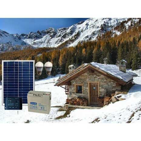 Kit solare a isola 20W, batteria AGM 18Ah 12V,...