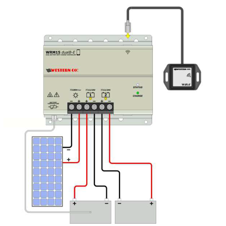 Regolatore MPPT Western Dual Battery